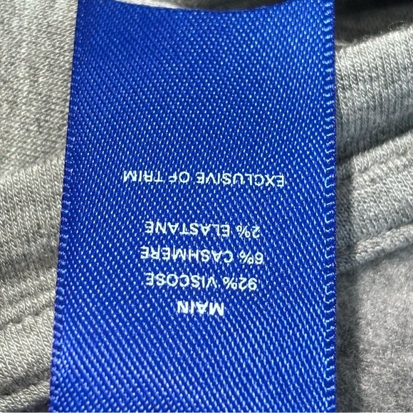 KIT AND ACE Sz M Wave Dress Asymmetrical Cashmere Blend Soft Midi Crew Neck - Picture 8 of 10